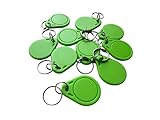 YARONGTECH® RFID 1K Schlüsselanhänger Tag grün Farbe (Packung mit 100)