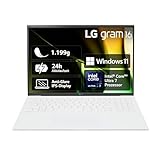 2024 LG gram 16 Zoll Notebook - 1199g Intel Core Ultra7 Laptop (16GB RAM,...