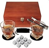 bestyks Whisky Gläser Set besteht 8 Whisky Steine, 2 Whisky Gläser,...