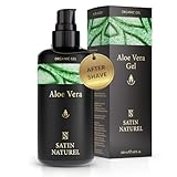 After Shave Herren 200ml - BIO Aloe Vera Gel + Hyaluron - Für die optimale...