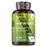 Hanfsamenöl Softgels - Omega 3, 6 & 9 Fettsäuren - Alternative zu...