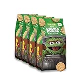 Sesamstrasse Bio Haferkekse Oskar mit Apfel und Zimt, Hafer Kinderkekse, 4...