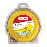 Oregon Sternförmiger Mähfaden 2,7 mm, Gelb, Für hohes Gras, Unkraut,...