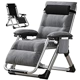 Meulbaty Zero Gravity Chair, 200KG Belastbar Klappbar Liegestuhl mit...