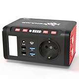 LOADCHAMP Powerbank mit Steckdose 24000 mAh 230V Powerstation Laptop...