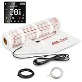 TEOV Elektrische Fußbodenheizung 4M 2m² mit Thermostat, 230V, 160 W/m²...