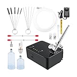 Dual-Action-Airbrush-Kit mit 30 PSI Hochdruck-Kompressor mit automatischer...