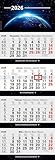 4-Monatskalender 2026 mit Bild Universum großer Wandkalender Büro Vier...