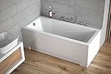 BADLAND Badewanne Original Weiß Acryl Wanne Rechteck MODERN 150x70...