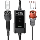 dé Mobile Wallbox/Ladestation 22kW App [3-phasig|7m|6-32A] mit...