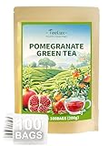 TeeLux Granatapfel Grüner Tee Beutel 100 Stück, Vegan, Reich An...