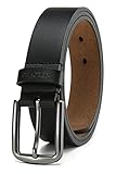 CHAOREN Ledergürtel Herren Schwarz – Gürtel Herren Leder Schwarz 35mm...