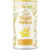 Veganes Proteinpulver - 600g Vanille Eiweißpulver - 22g Protein (auf 30g)...