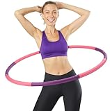 NAJATO Sports Hula Hoop Reifen Erwachsene – Fitnessreifen zum Abnehmen...