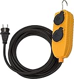 Brennenstuhl Verlängerungskabel mit Powerblock IP54 (4-Fach Verlängerung,...