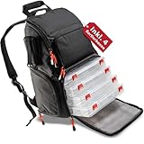 Paradox Fishing Angelrucksack mit Boxen I inkl. 4 Boxen I Angeltasche mit...