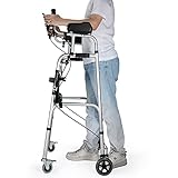 Rollator Gehhilfen Zusammenklappbarer Aufrechter Rollator mit...