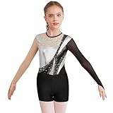 Riismen Turnanzug Für Mädchen Ballettanzug Langärmeliger Einteilanzug...