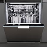 Telefunken Geschirrspüler 60 cm vollintegrierbar, Einbau Spülmaschine, 12...