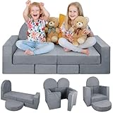 Babenest 7PCS Spielsofa für Kinder, Schaumstoff Bausteine für Zimmer,...