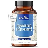 Magnesiumbisglycinat | 120 Kapseln | 1500 mg Magnesium Glycinat pro...