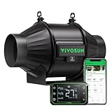 VIVOSUN Inline-Rohrventilator 100mm Leiser Abluftventilator 357m³/h mit...