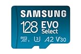 Samsung EVO Select (2024) microSD-Karte + SD-Adapter, 128 GB, Speicherkarte...