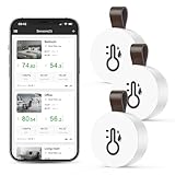 Ankilo Bluetooth Thermometer Hygrometer, 3er-Pack präziser und...
