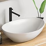 VMbathrooms Premium Waschbecken Oval mit Lotus-Effekt | Aufsatzwaschbecken...