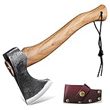 DRAGON RIOT Beil Axt Survival mit Scheide, Axt Holz Spalten 33cm Handbeil...