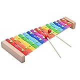 LIEKE Xylophon Holz 15 töne Glockenspiel Musikinstrument Geschenk für...