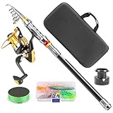 Leichte Sportrute – Teleskoprute | Teleskop-Set | Angelrute und...