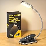 Glocusent Posh Premium Leselampe Buch Klemme mit Timer, 16 LED...