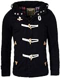 Young & Rich Herren Winterjacke Dufflecoat Kurzmantel Parka Jacke warm...