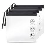 Lammcou 1 Liter Beutel Flugzeug Handgepäck, Transparent Flüssigkeiten...