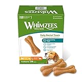WHIMZEES Reisknochen, Kauknochen für große Hunde, Hundesnack zur...