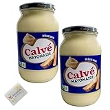 Calvé Mayonnaise Holland 2x 650ml + Benefux. Erfrischungstuch