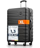 Travely Polycarbonat Koffer Groß 77cm XL - 100L Innenvolumen - 158cm...