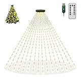 btfarm 400 LED lichterkette Weihnachtsbaum Innen mit Fernbedienung, 2M 16...