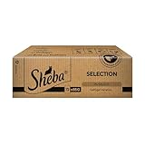 Sheba Selection in Sauce Katzenfutter Geflügelauswahl, 72 Beutel (72 x 85...
