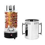 Vertikaler Elektrogrill 1000W Dönergrill für Zuhause Edelstahl...