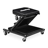 Relaxdays Rollbrett Werkstatt bis 150 kg, 2in1 Rollsitz & Werkstattliege,...