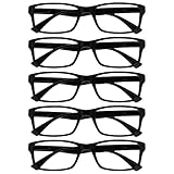 UV ReaderDie Lesebrille Unternehmen Schwarz Wert 5er-Pack Herren Frauen...