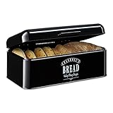 Granrosi Brotkasten - Retro-Brotbox mit Scharnierdeckel -platzsparende...