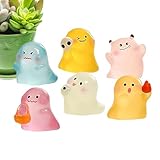 yakermur Statue | Halloween Deko,6 Stück Leuchtende Dekorationsfiguren |...