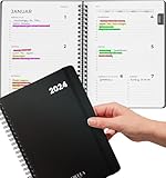 Milula Studios Terminplaner 2024, Kalender 2024 Buchkalender A5 -...