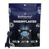BreatheHunters® EINFACH BESSER ATMEN Nasenpflaster | schwarz, 30Stück...