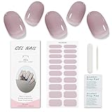 JMEOWIO Nagelfolie Einfarbig Gel Nagelfolien Selbstklebend Nail Sticker Uv...