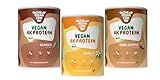 THE VEGAN COW - Vegan 4K Proteinpulver Trio I 900g I 3 Sorten I Vanielle I...