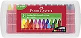 FABER-CASTELL 120034 - Wachsmalkreiden Jumbo 24er Box, inklusive...